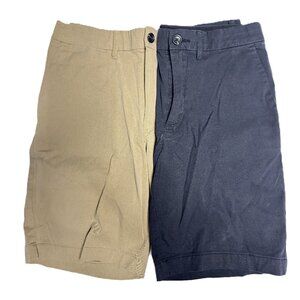Goodfellow & Co Shorts , adj. Waist, 9" Inseam, Size 30 - 2 Pair (Black & Khaki)